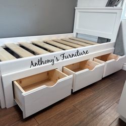 New Twin Bed With Drawers 