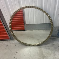 Gold Round Mirror 