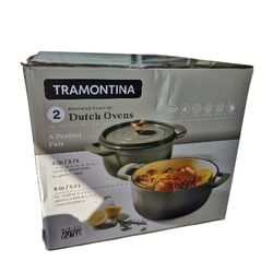 Tramontina Enameled Cast Iron  4qt And 6qt