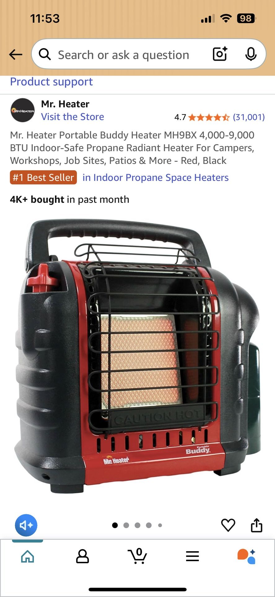 Mr. Heater Portable Buddy Heater