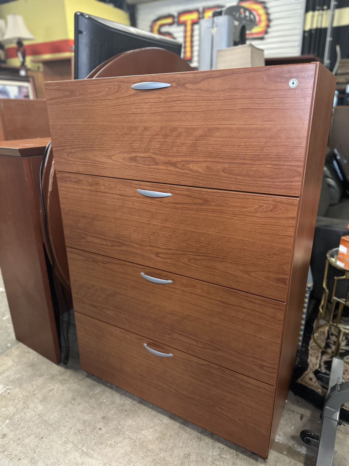 52” Wood File Cabinet