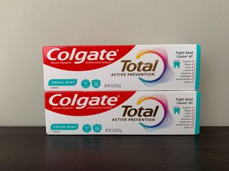 Colgate Total 3.3oz Fresh Mint Toothpaste, Price for Both (multiple sets available)