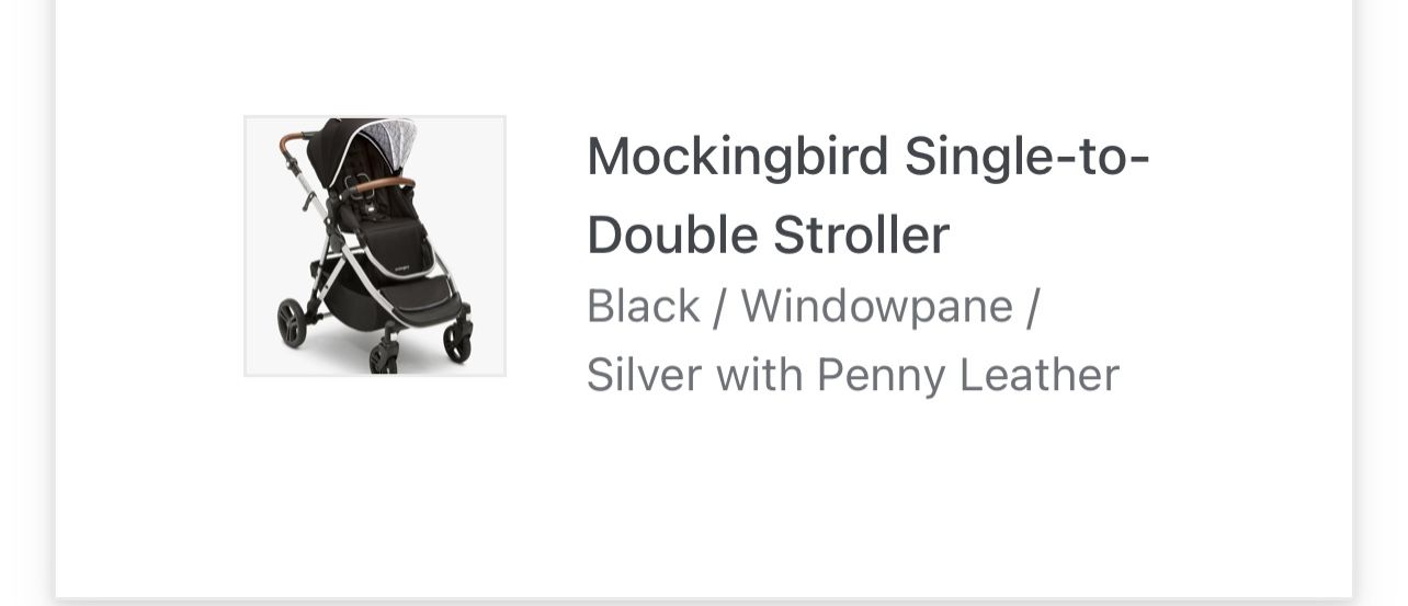 New- Mockingbird Stroller