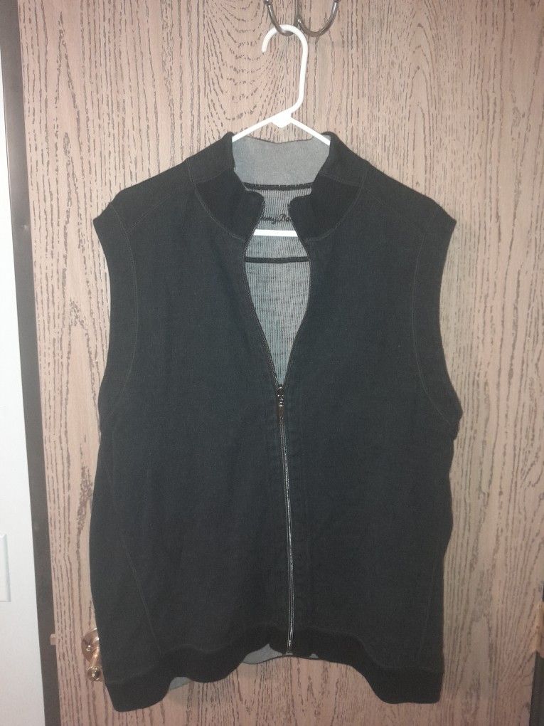 TOMMY BAHAMA XL VEST STYLE BLCK 