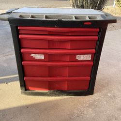 Red Tool Box 31”H 267”W 20”D For Sale
