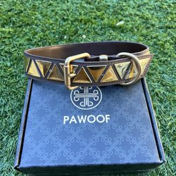 PAWOOF Designer Collection Dog Collar Golden Version XL 