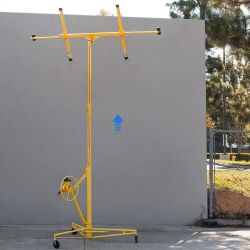 11’ Ft  Professional 150 lbs Drywall Panel Roll Up Lift Hoist Caster Stand Wheels Panel Plywood Tools