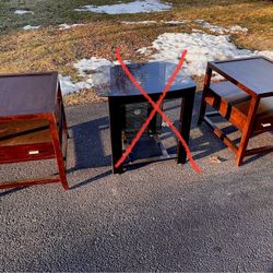 Pair Of Kincaid "Treasures" Solid Wood Nightstand / Accent Side Table