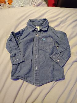 Blue button up