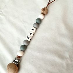 Personalized Pacifier Clip Teether Or Keychain