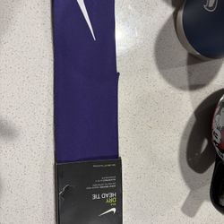 New* Nike Dry Wide Headband DRI-FIT Technology Purple 