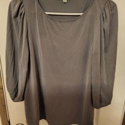 Green Envelope Grey Top Size S