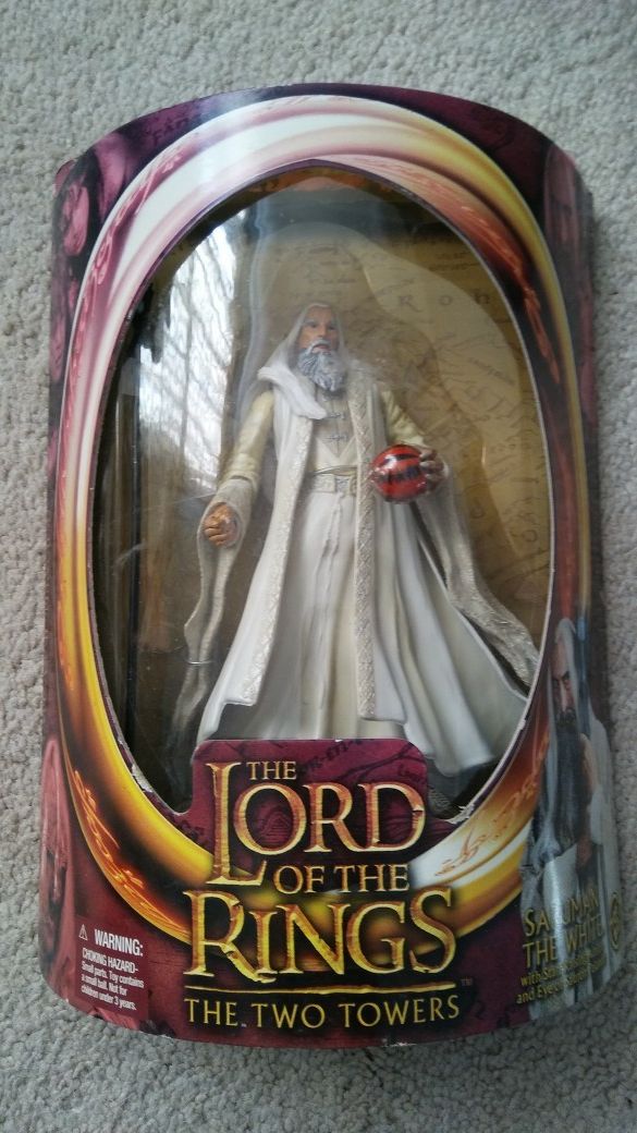 Lord of the Rings Saruman action figure 2002 nib New collectable