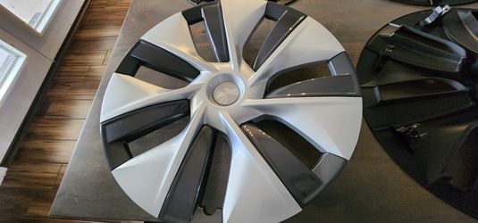 Tesla Model Y 3 AERO Cap Set Of 4 19" for Gemini Wheels Mint Condition