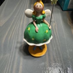 Green Fairy Princess With Wand Figuring