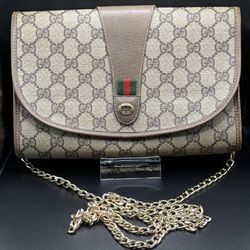 Gucci, Bags, Vintage Gucci Brown Monogram Classic Web Handbag