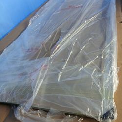 New SUNNY SHOWER 54" x 72" Double Sliding Shower Doors, Black Finish / Chrome Finish / Brushed Nickel Finish 