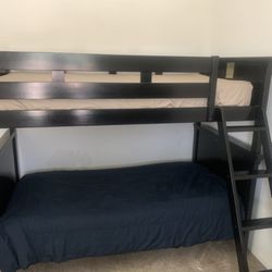 Black Twin Bunk Beds 