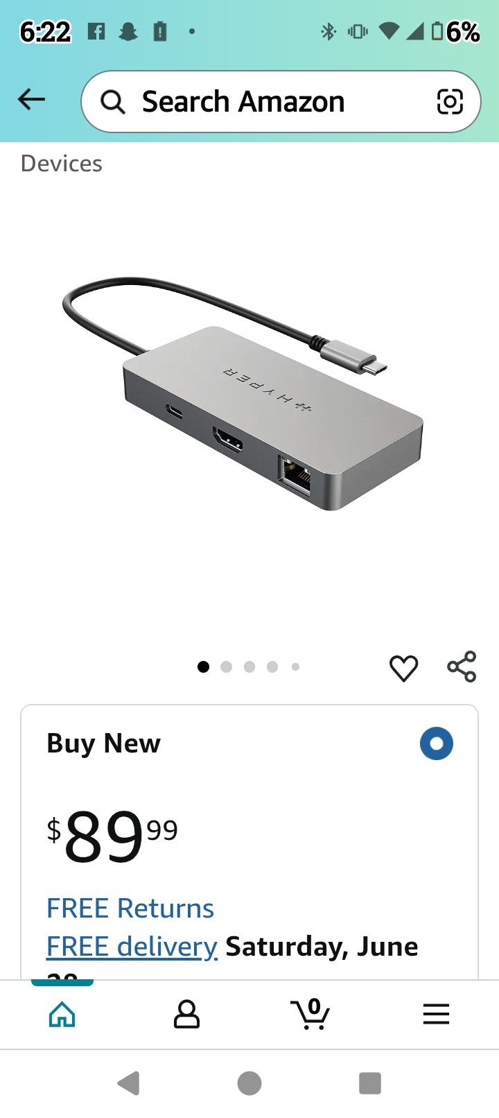 HyperDrive 5 Port Usb-C Hub