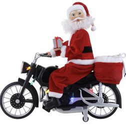 Motorcycling Santa- Animated
