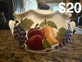 Fruit Design Ceramic Home Interior Cookie  Candy Rice Jar