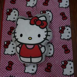 Hello Kitty Blanket with Plush