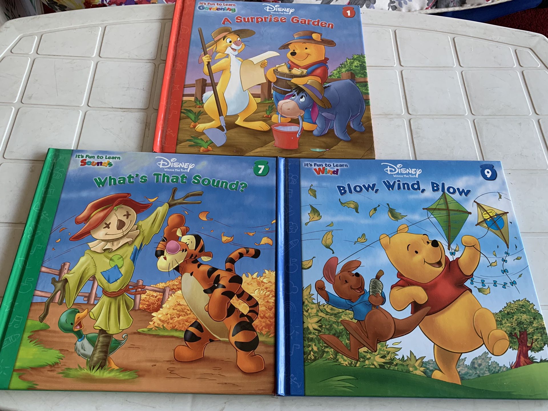 Winnie the Pooh Books of Learning All 3 for $5