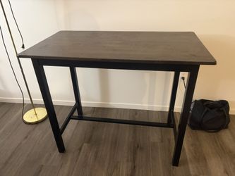 Solid Wood Desk /Bar Table / Work Table – Dark Brown – Good Condition