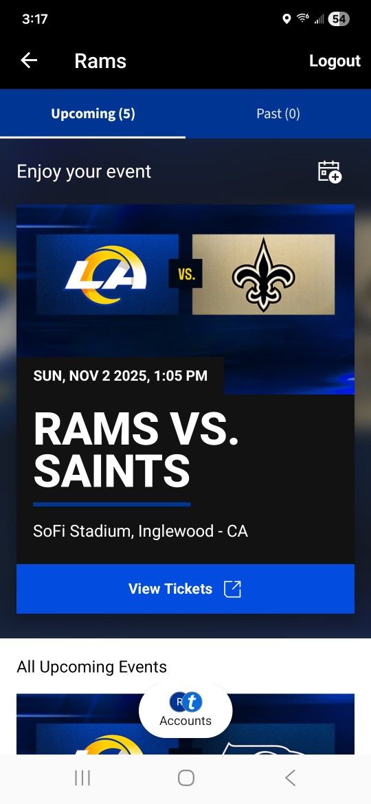Rams Vs. Saints 11/2/25