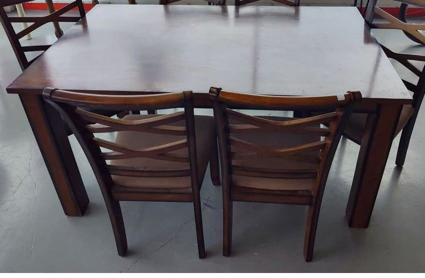 dining set and 4 chairs