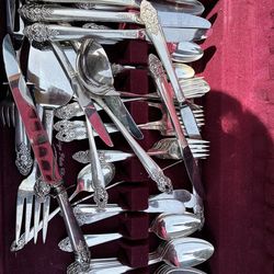 Silver plated flatware