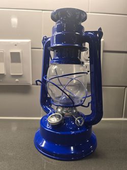 Meva Hurricane Blue Kerosene Lantern