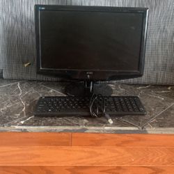 Monitor And Keyboard
