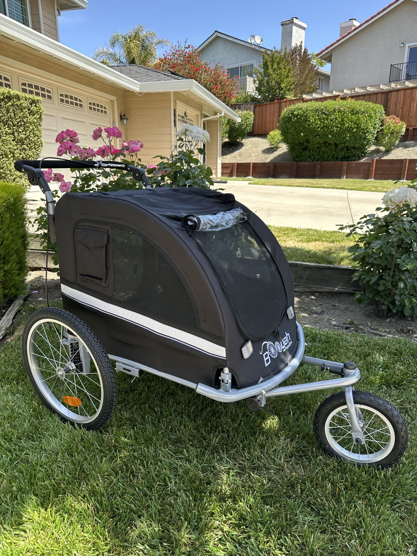 Large Booyah Stroller Pet Dog Stroller and Bike Trailer