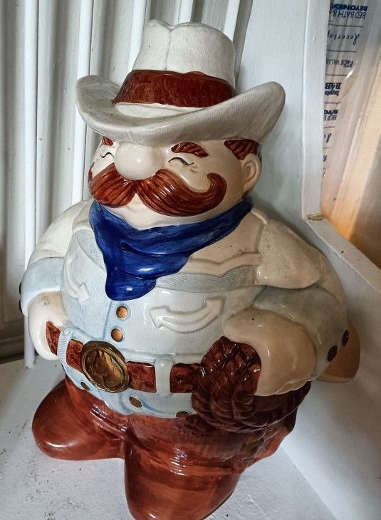 Vintage Cowboy Cookie Jar