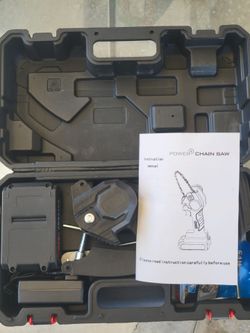 Cordless Mini Chain Saw with Carrying Case