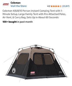 Camping tent, rainfly & 2 sleeping bags