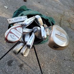 Golf Clubs And Bag 