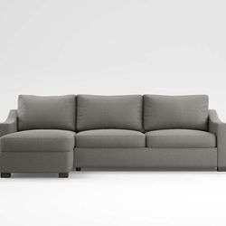 Crate And Barrel Couch/Sleeper And Ottoman 