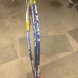 Head TI Agassi Tennis Racket Blue And White And Yellow 
