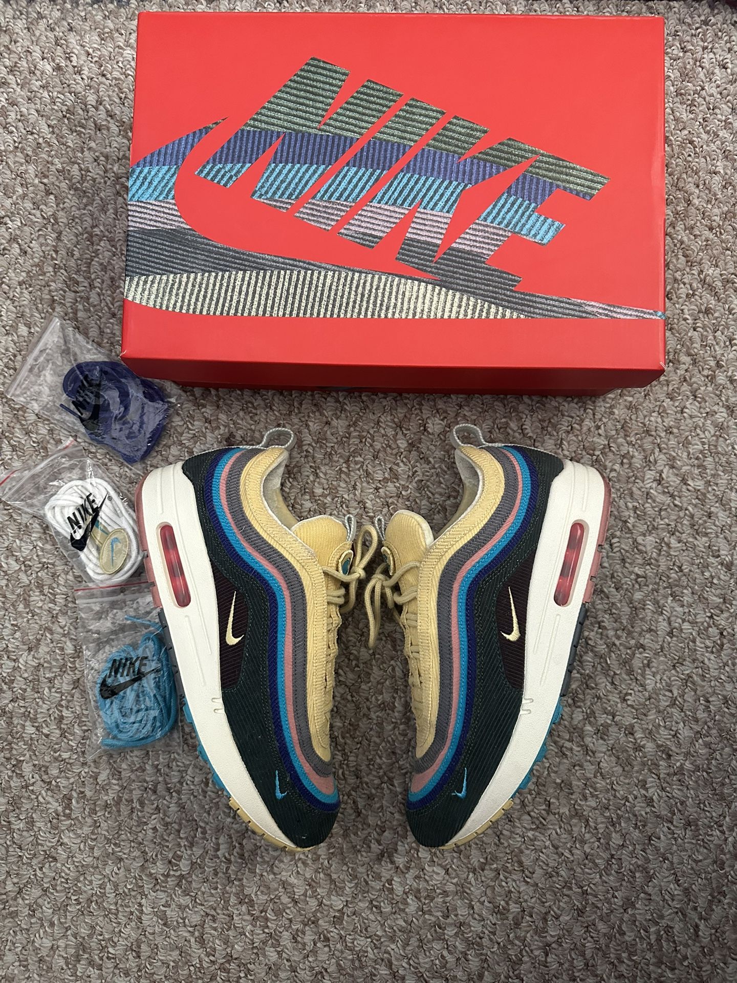 Nike "Sean Wotherspoon" Airmax 97/1 Size9 ❤️🔥 Worn 3x Only❤️🔥