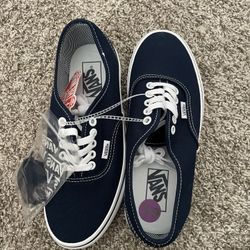 Vans Size 6.5y Navy Blue 
