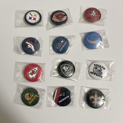 Sports Pin Back Buttons 