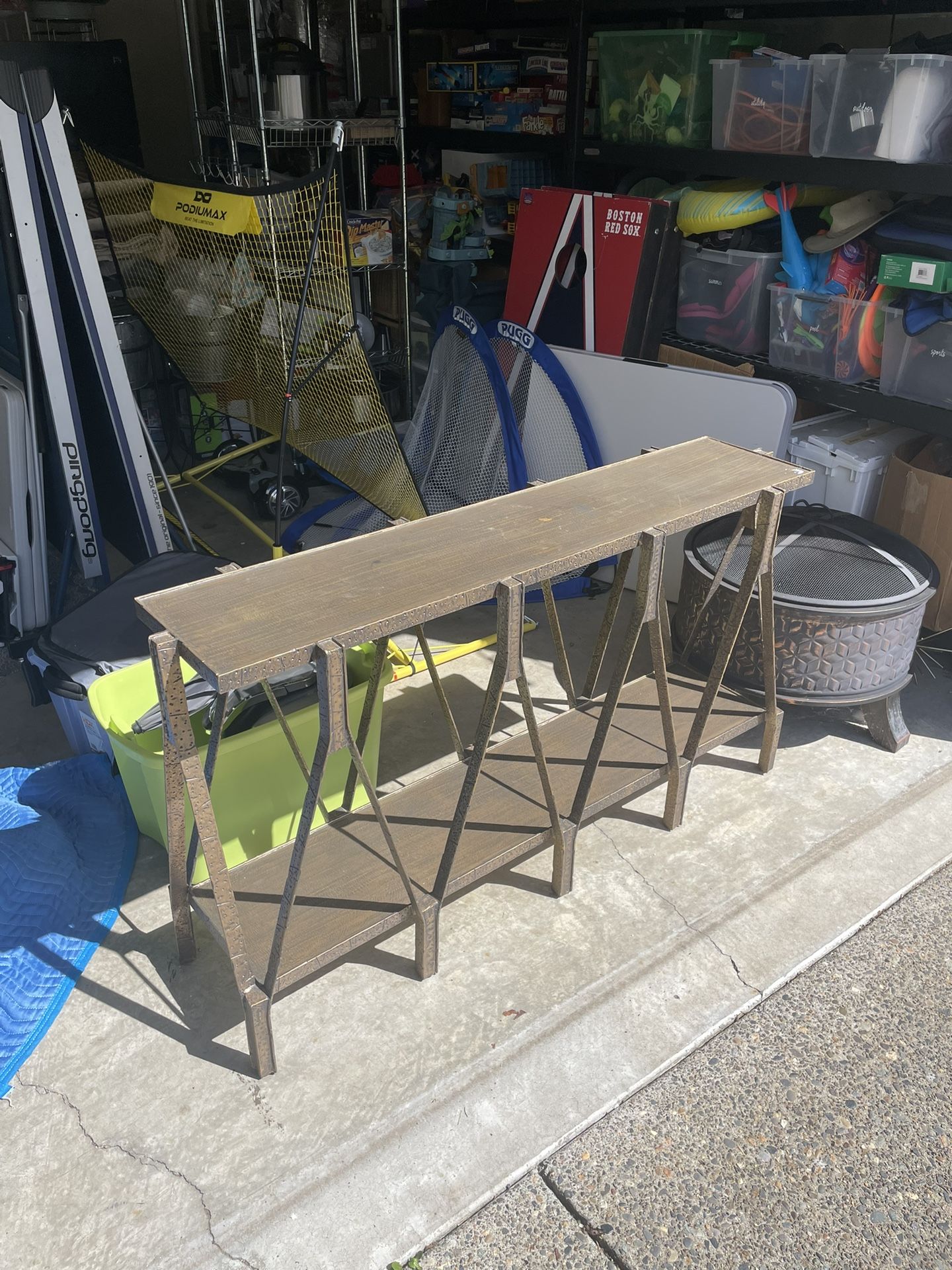 Brass Console Table