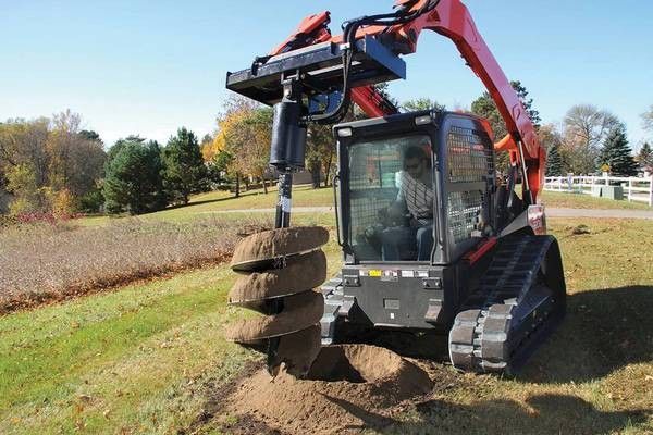 Skid Steer Hydraulic Heavy Duty Auger Frame, Drive and Bit Post Hole Digger