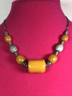 Vintage Sterling Bakelite Necklace
