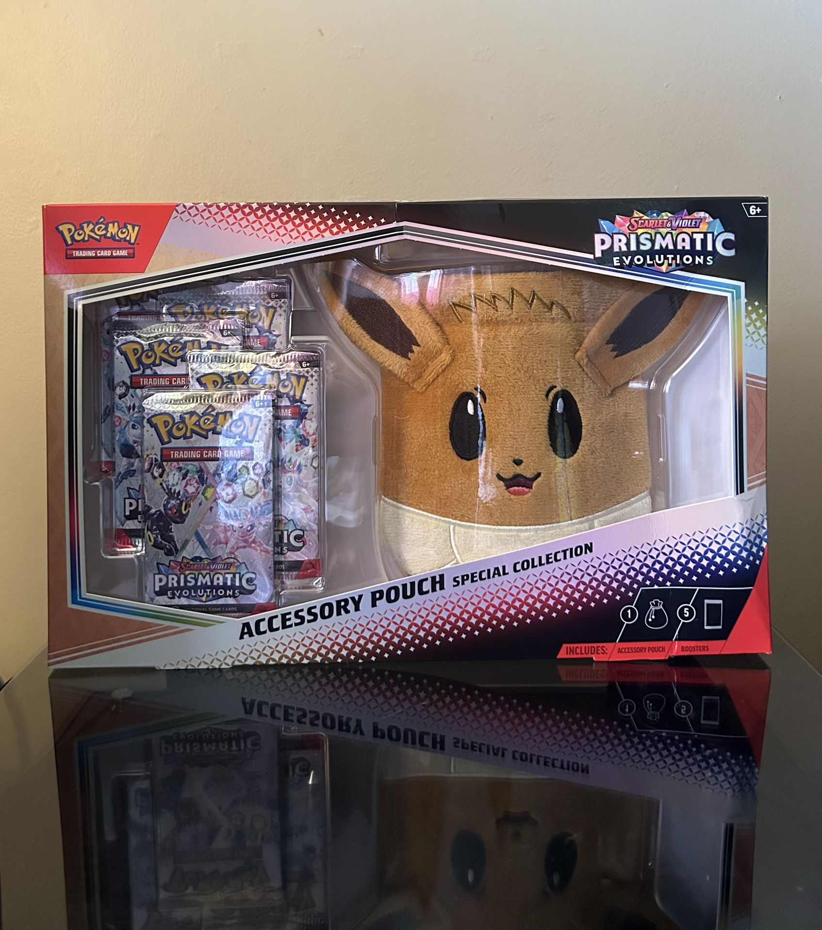 Pokémon Prismatic Evolutions Accessory Pouch Collection Brand New Sealed