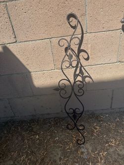 Black Wrought Iron Decorative Scroll Baluster/Panel Insert