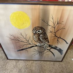 Hand painted owl