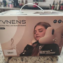 Memory Foam Neck Travel Pillow w/ Bluetooth